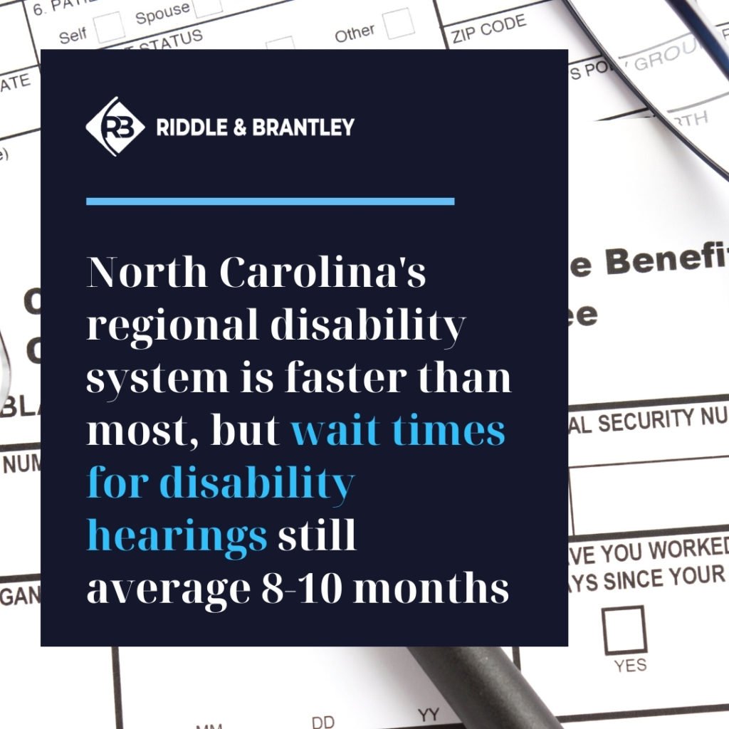 How Long Does It Take to Get a Disability Hearing in North Carolina - Riddle & Brantley