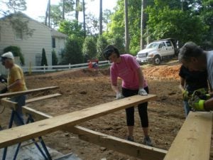 Riddle & Brantley Staff Volunteering in a Habitat for Humanity Event