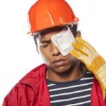 Construction worker with an eye patch - Riddle & Brantley