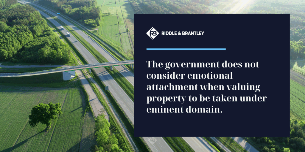 Eminent Domain & Emotional Value - Riddle & Riddle