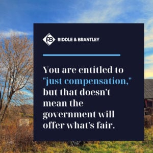 Eminent Domain and Just Compensation - Riddle & Brantley