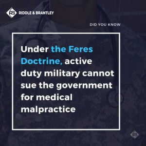 La doctrina Feres y la negligencia médica militar