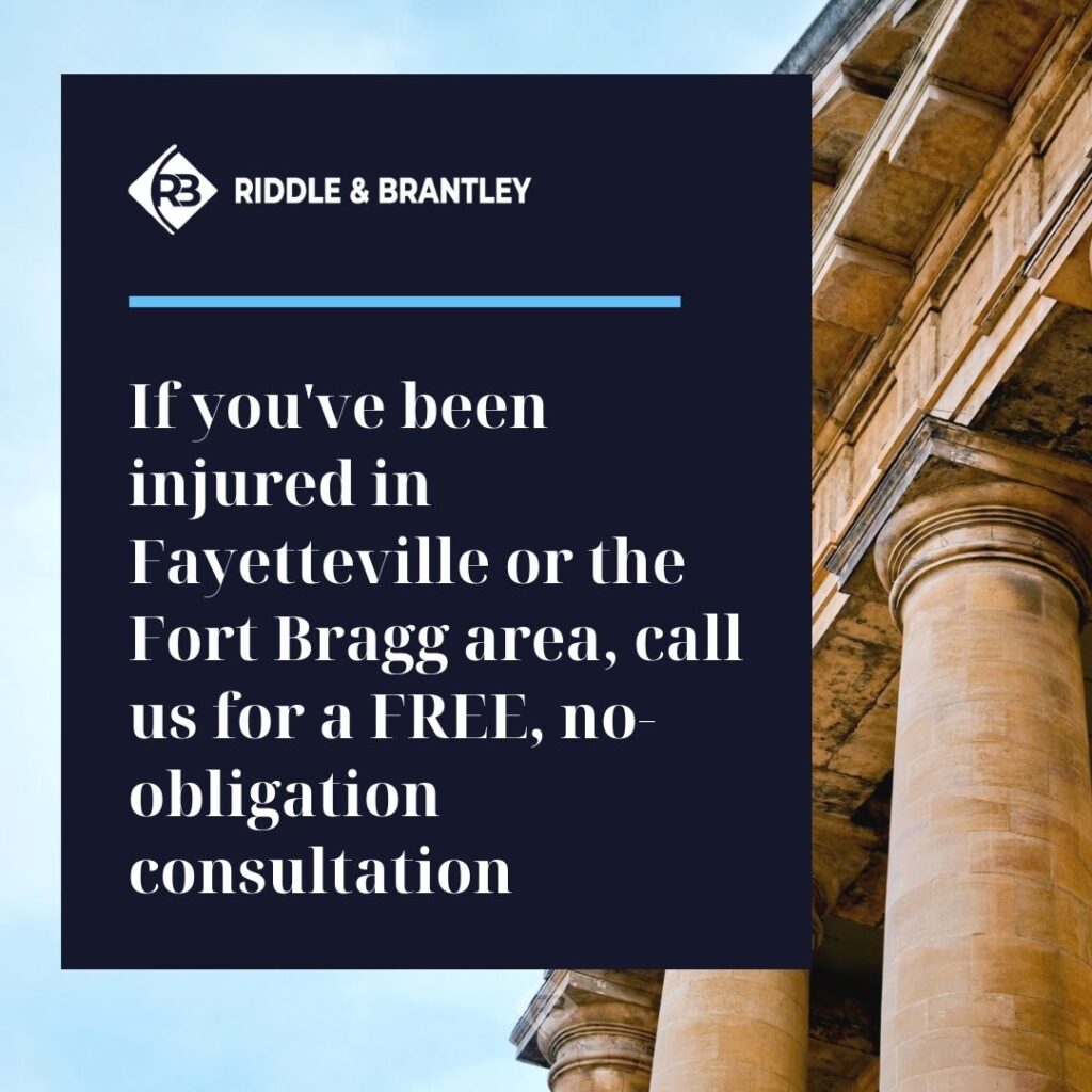 Contact our Fayetteville Injury Attorneys for a FREE Case Review