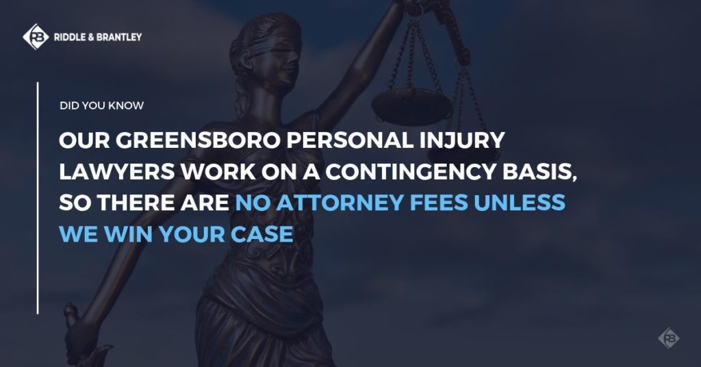 Greensboro Abogados de Lesiones Personales - No hay honorarios a menos que ganemos - Riddle y Brantley