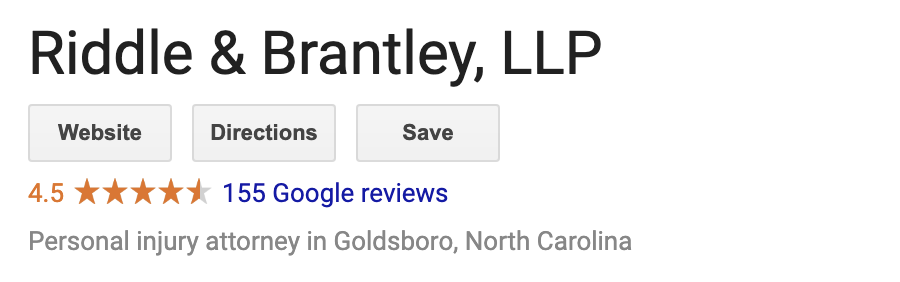 Riddle & Brantley car accident lawyer reviews