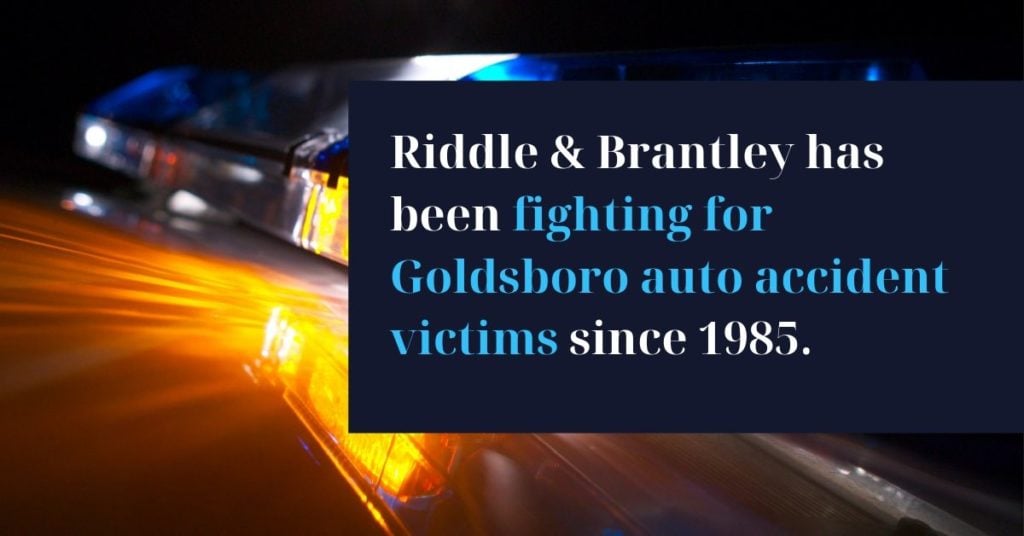 Goldsboro Abogado de Accidente de Coche - Riddle y Brantley