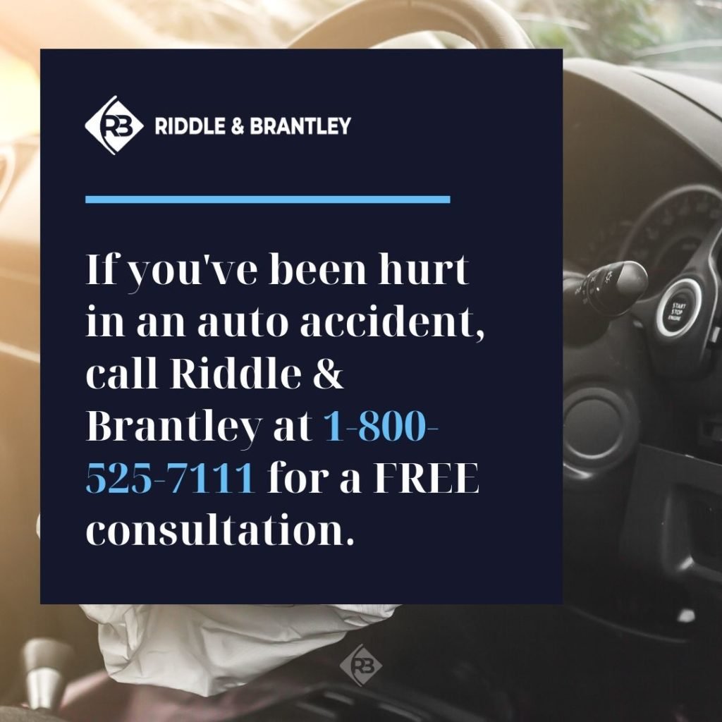 Hable con un abogado de accidentes de auto de Riddle &amp; Brantley - Llame al 919-778-9700