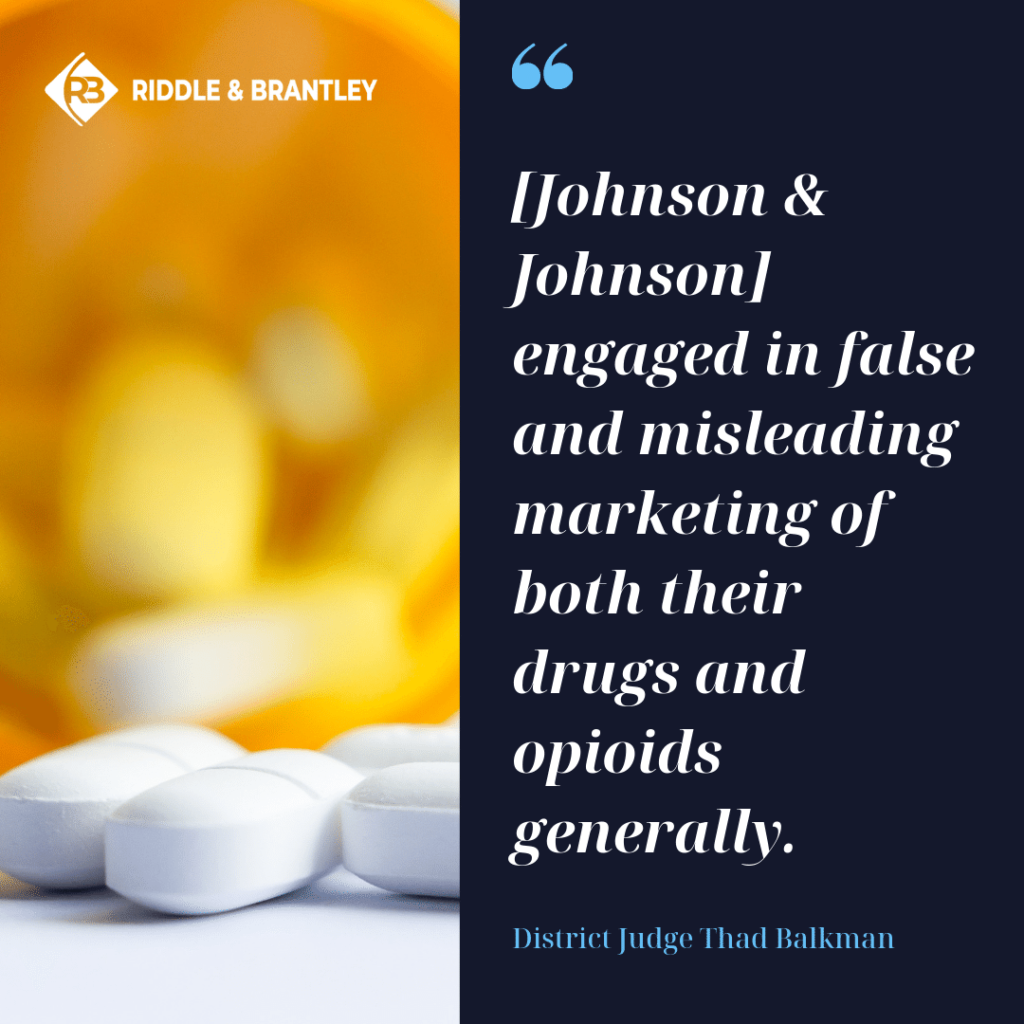 Oklahoma Opioid Trial - Johnson & Johnson - Riddle & Brantley