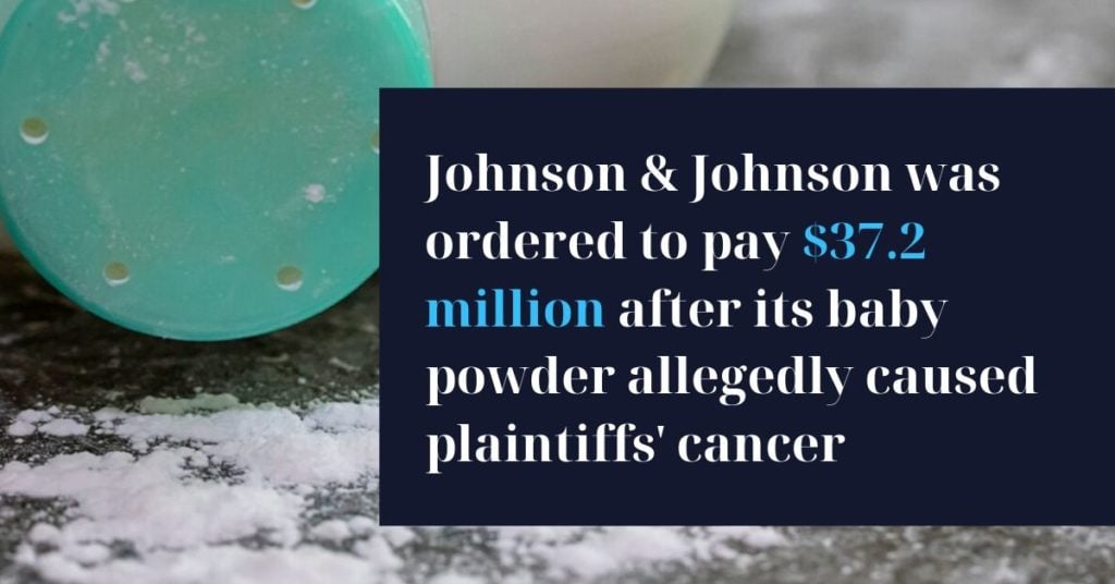 Johnson & Johnson Baby Powder Lawsuit - Mesothelioma Cancer Risk