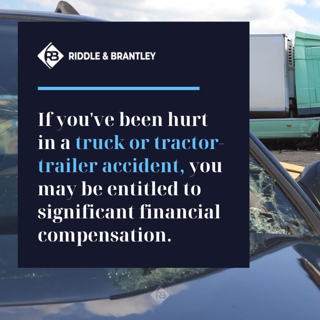 Abogado de Accidente de Camión con Experiencia en Apex NC - Riddle &amp; Brantley