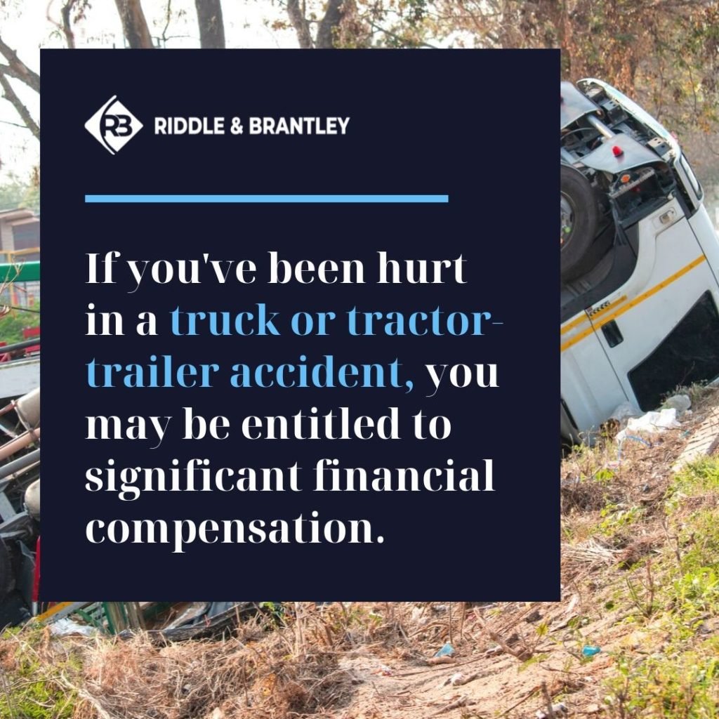 Abogado de Accidente de Camión con Experiencia en Asheville NC - Riddle &amp; Brantley