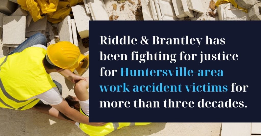 Abogado de Lesion de Trabajo con Experiencia en Huntersville NC - Riddle &amp; Brantley