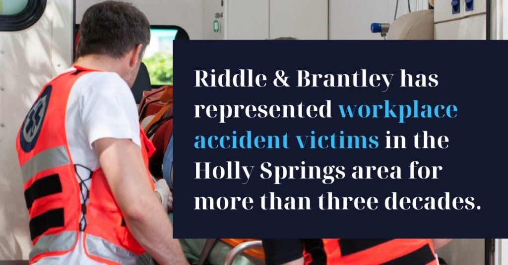 Abogado de Lesion de Trabajo con Experiencia en Holly Springs NC - Riddle &amp; Brantley
