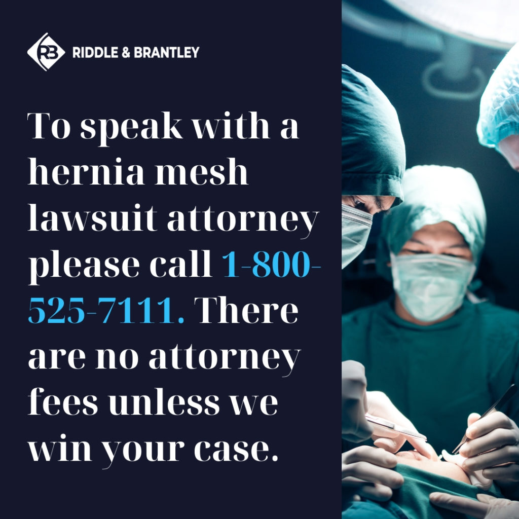 Hernia Mesh Lawsuit Attorney - Riddle & Brantley