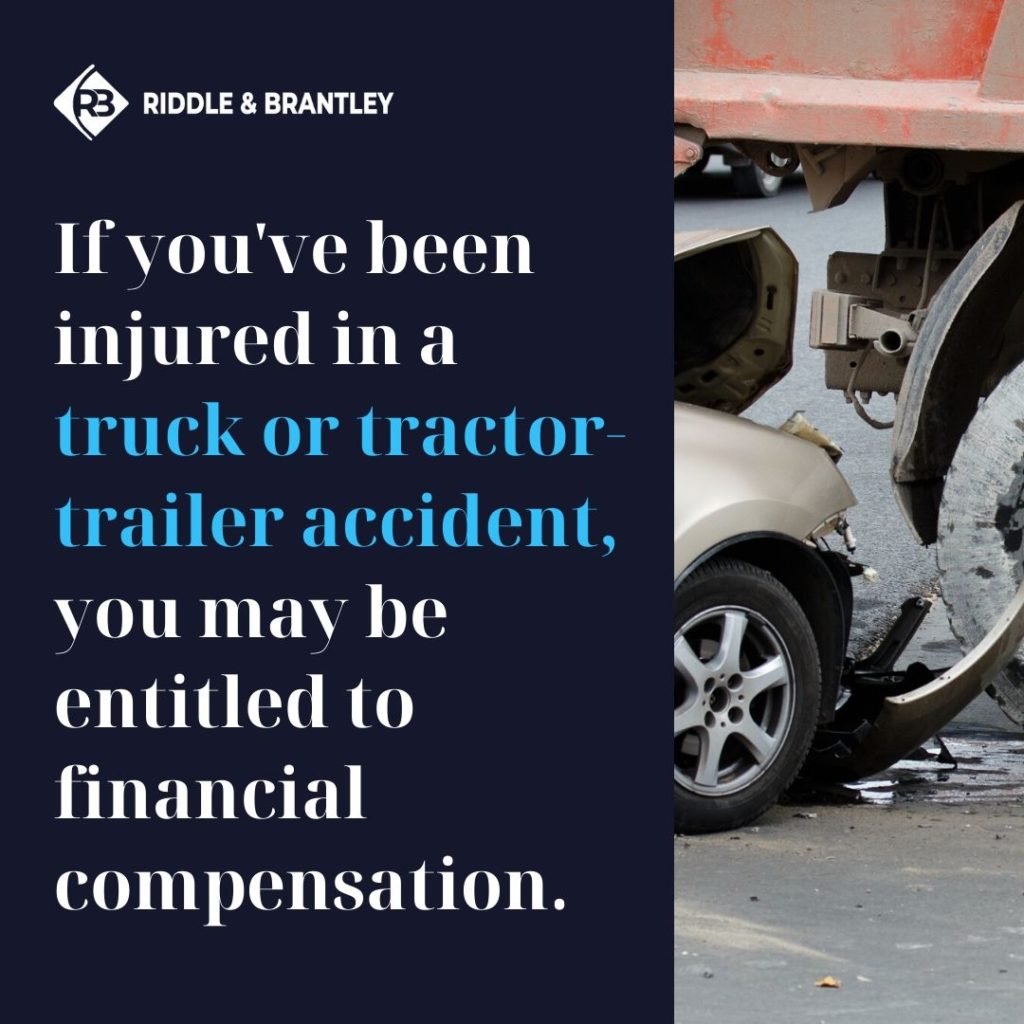 Abogado de Accidente de Camión con Experiencia en Salisbury NC - Riddle &amp; Brantley