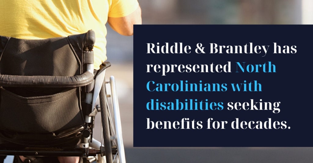 Disability Lawyer Helping Clients in Winston-Salem NC - Riddle & Brantley