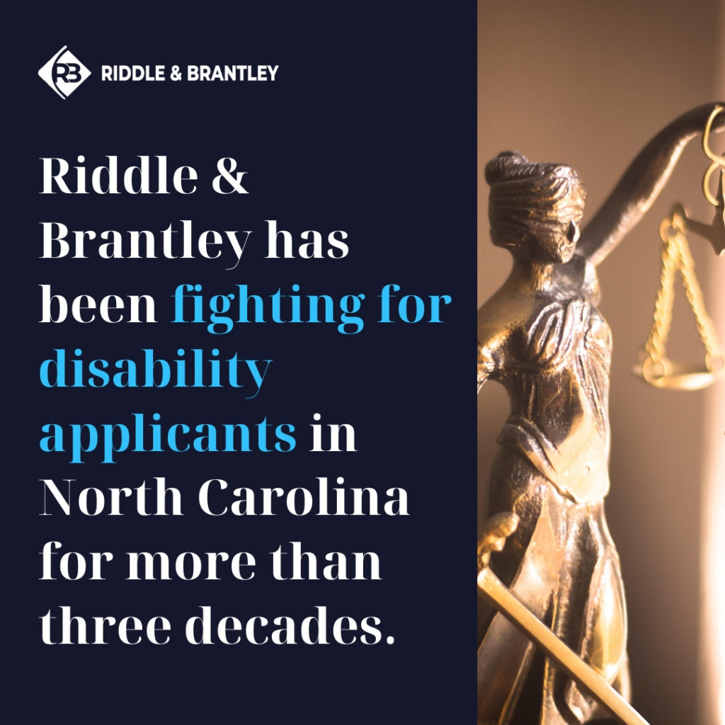 Abogado de Discapacidad en Carolina del Norte - Riddle &amp; Brantley