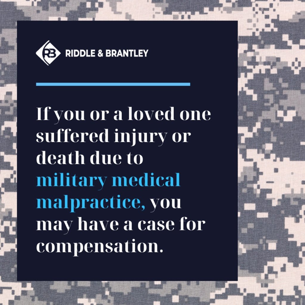 Military Medical Malpractice Lawyer - Riddle & Brantley