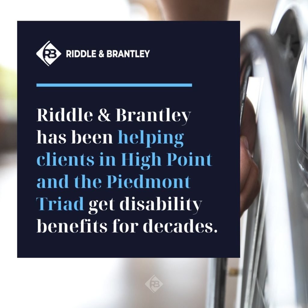 Riddle &amp; Brantley - Abogados de Discapacidad Ayudando a Clientes en High Point NC