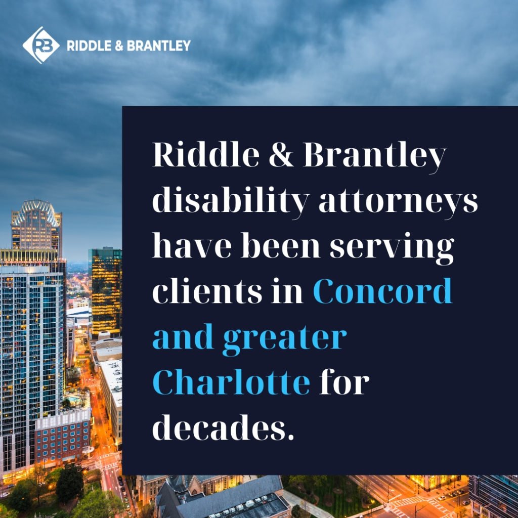 Riddle &amp; Brantley - Abogado de Incapacidad al Servicio de Concord Carolina del Norte