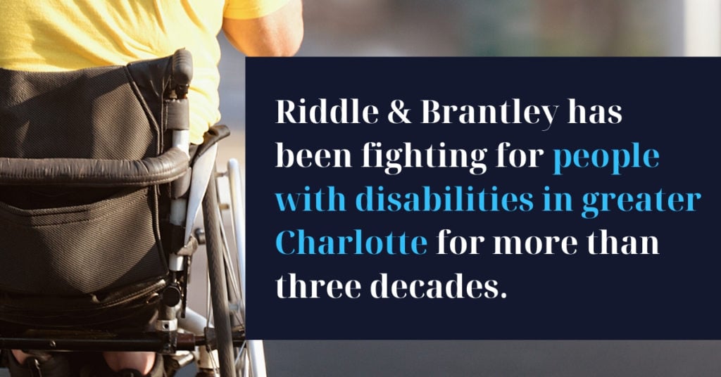 Abogado de Discapacidad Sirviendo Indian Trail y Charlotte NC - Riddle y Brantley