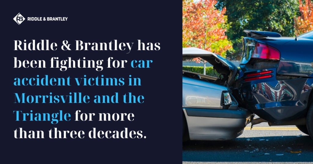 Abogado de accidente de coche que sirve Morrisville Carolina del Norte - Riddle y Brantley