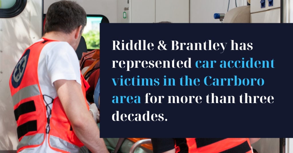 Abogados de Accidentes de Coche con Experiencia en Carrboro NC - Riddle &amp; Brantley