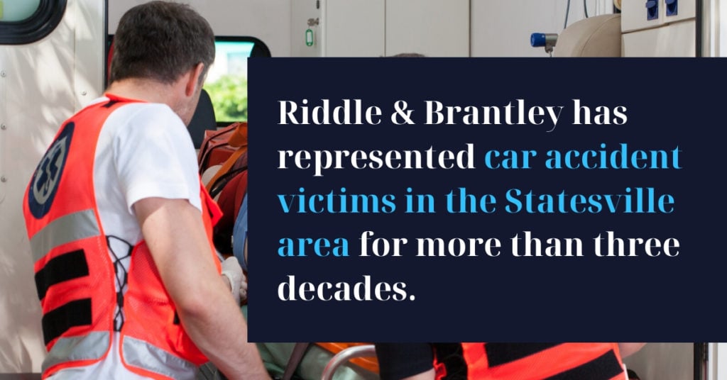 Abogados de Accidentes de Coche con Experiencia en Statesville NC - Riddle &amp; Brantley