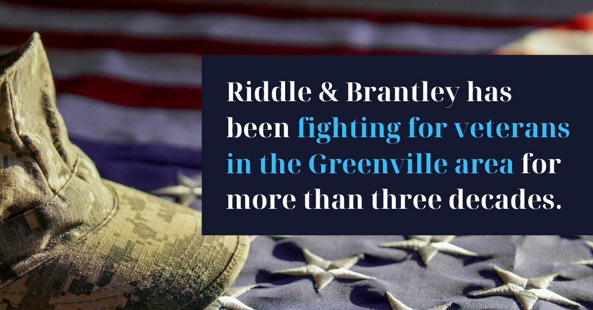 Greenville Veterans Benefits Lawyer - Riddle & Riddle in North Carolina
