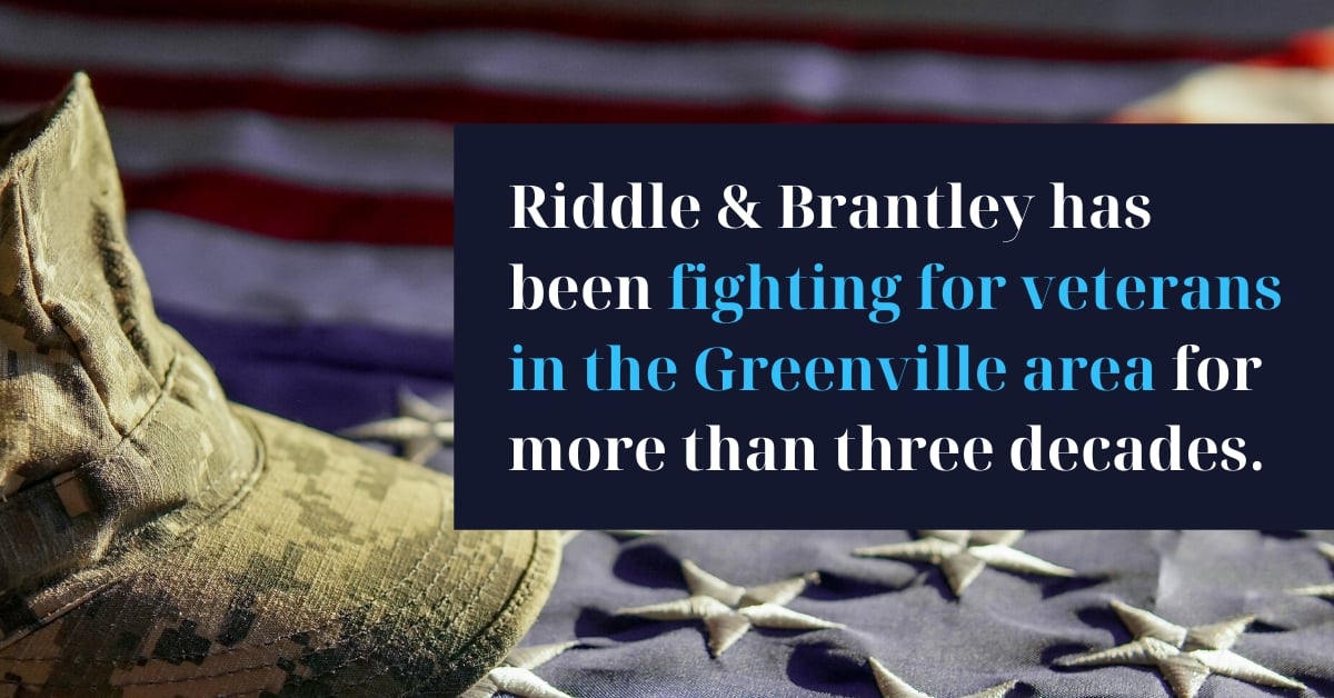 Greenville Veterans Benefits Lawyer - Riddle & Brantley in North Carolina