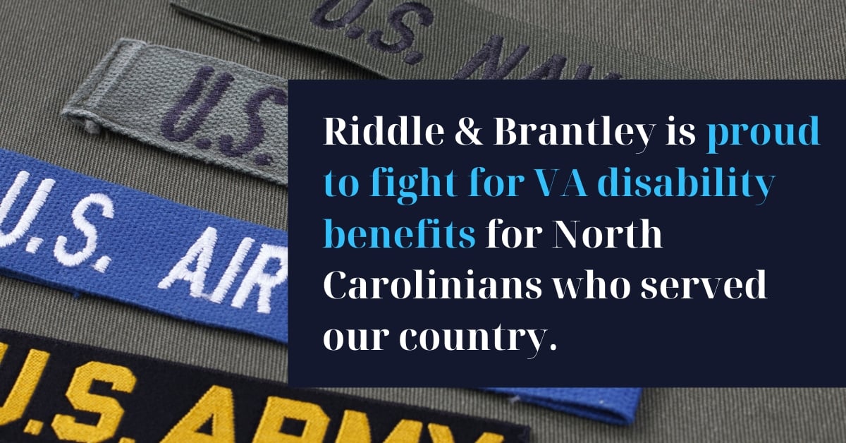 Abogado de Beneficios de Veteranos Sirviendo Gastonia NC - Riddle &amp; Brantley