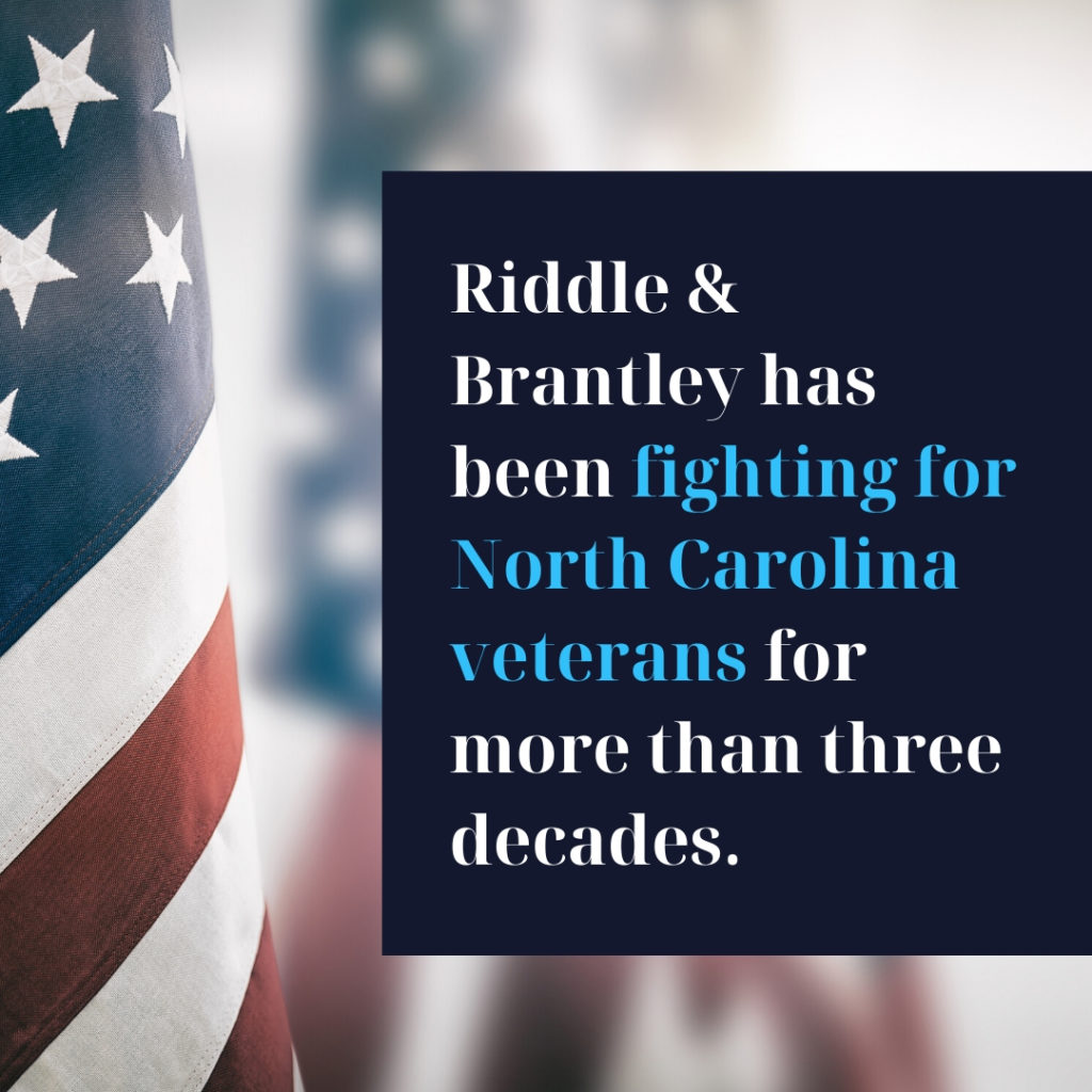 Veterans Benefits Lawyer in Goldsboro NC - Riddle & Brantley