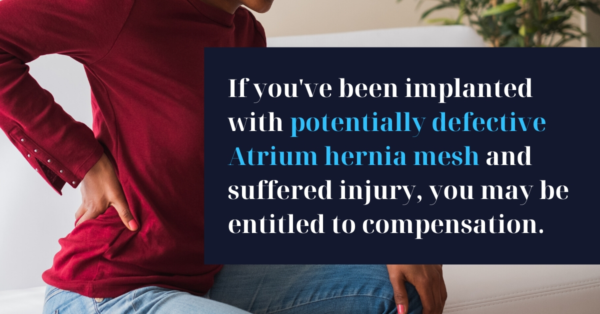 Atrium Hernia Mesh Lawsuit - Eligibility for Compensation - Riddle & Brantley