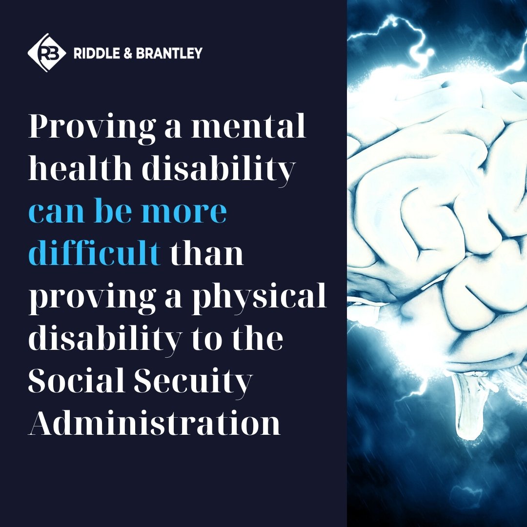 How to Prove Mental Health Disability to SSA - Riddle & Brantley
