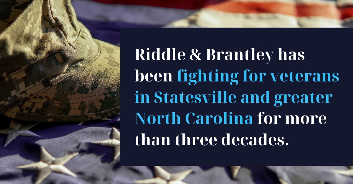 Abogado de Beneficios de Veteranos Sirviendo Statesville NC - Riddle &amp; Brantley