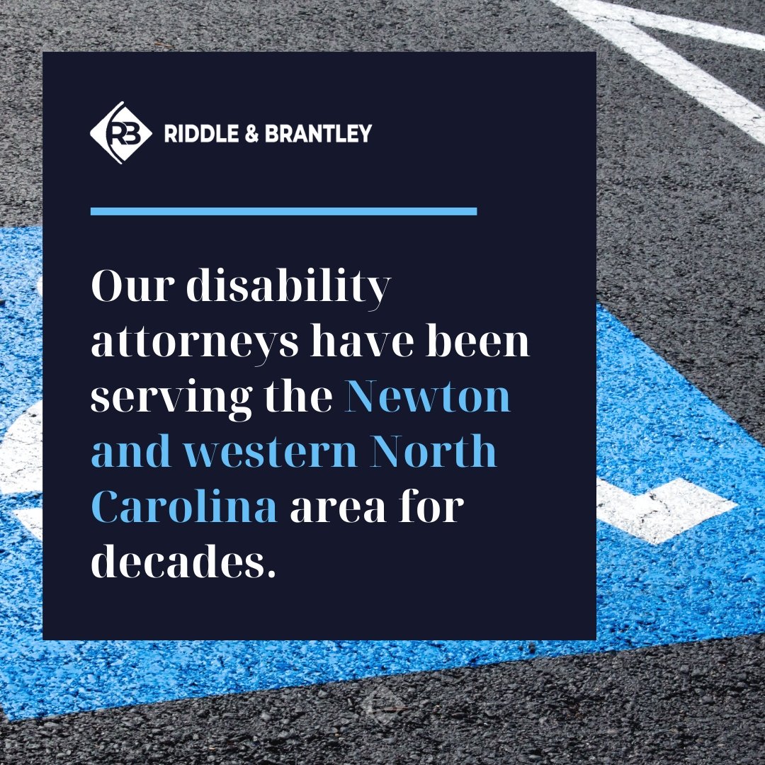 Abogado de Discapacidad Sirviendo Newton NC - Riddle &amp; Brantley