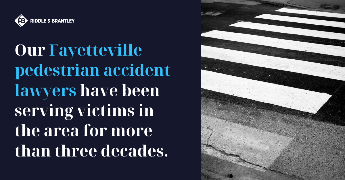 Fayetteville Pedestrian Accident Lawyers - Riddle & Brantley