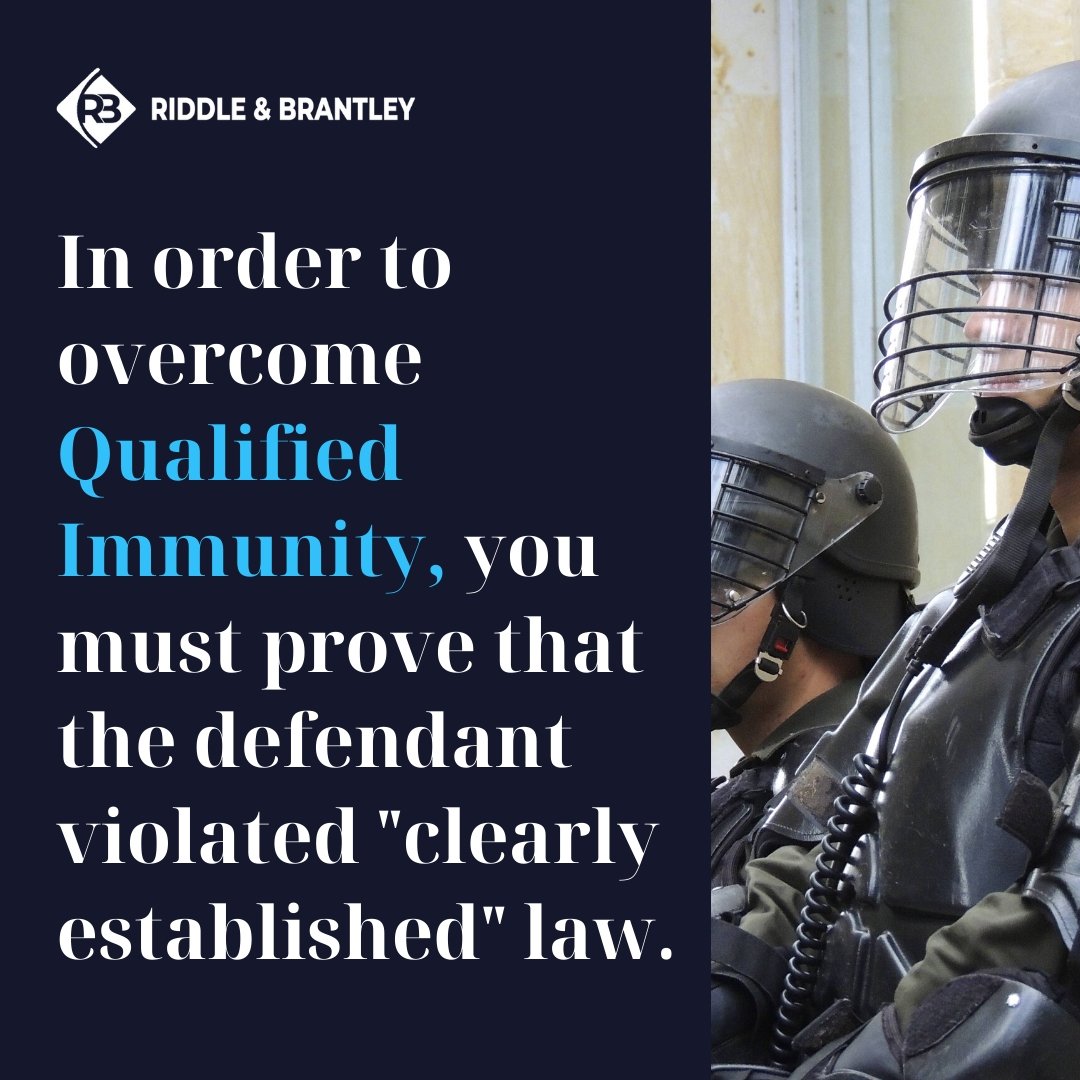 Qualified Immunity Protections for Police Officers - Riddle & Brantley