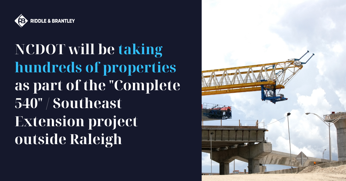 Complete 540 or Southeast Extension Project in Raleigh NC - Riddle & Riddle