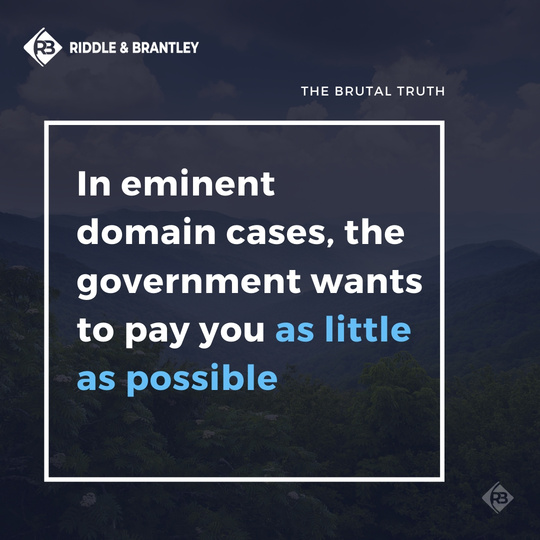 Eminent Domain in Asheville North Carolina - Riddle & Riddle