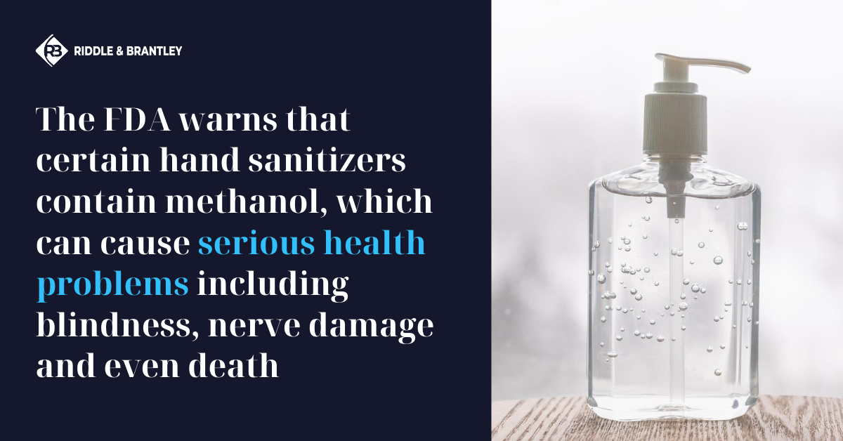 Is Hand Sanitizer Toxic - FDA Warning - Riddle & Brantley