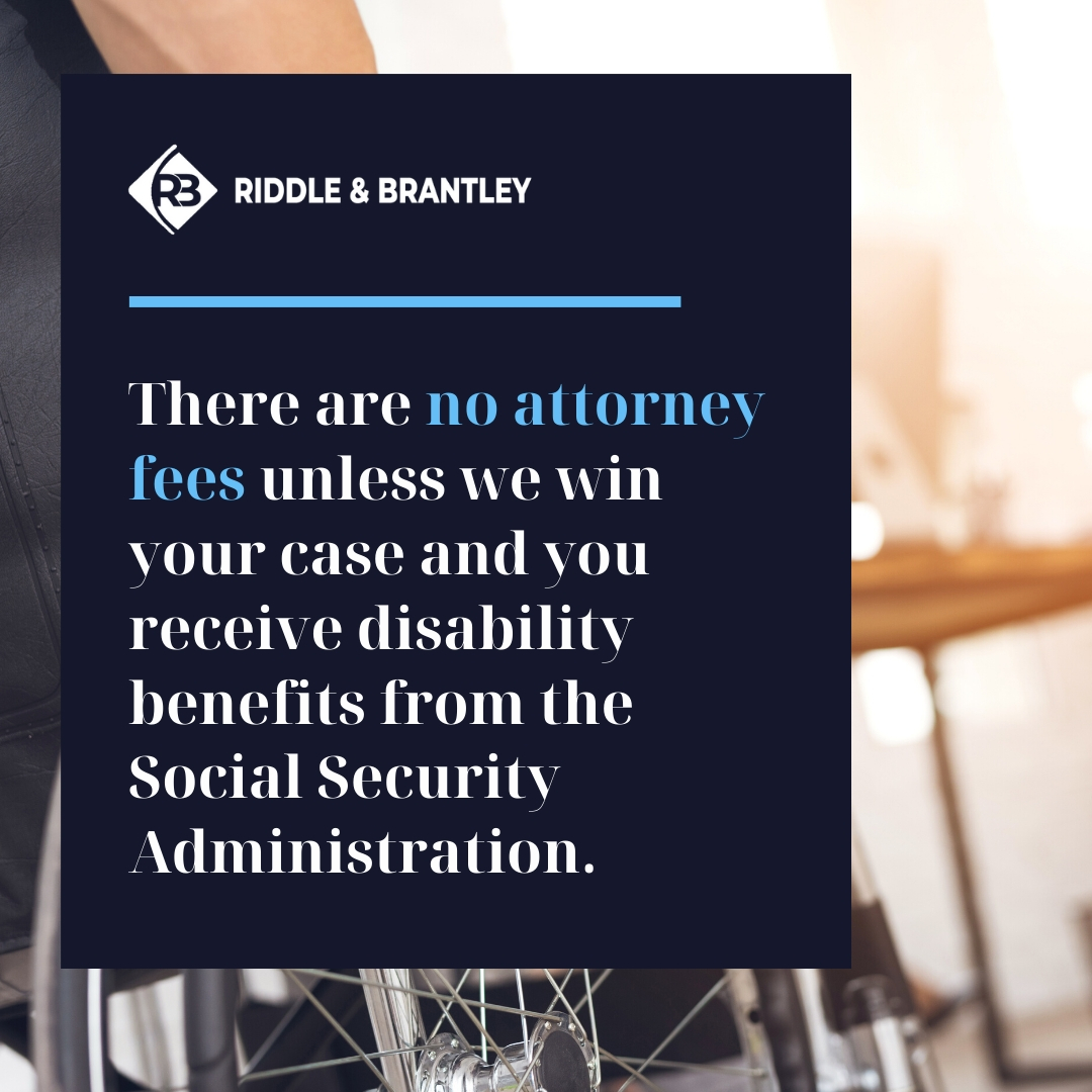 NC Disability Attorneys - No Attorney Fees Unless You Get Benefits