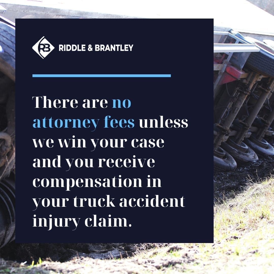 Abogado Asequible de Accidente de Camión que Sirve Lexington NC - Riddle &amp; Brantley