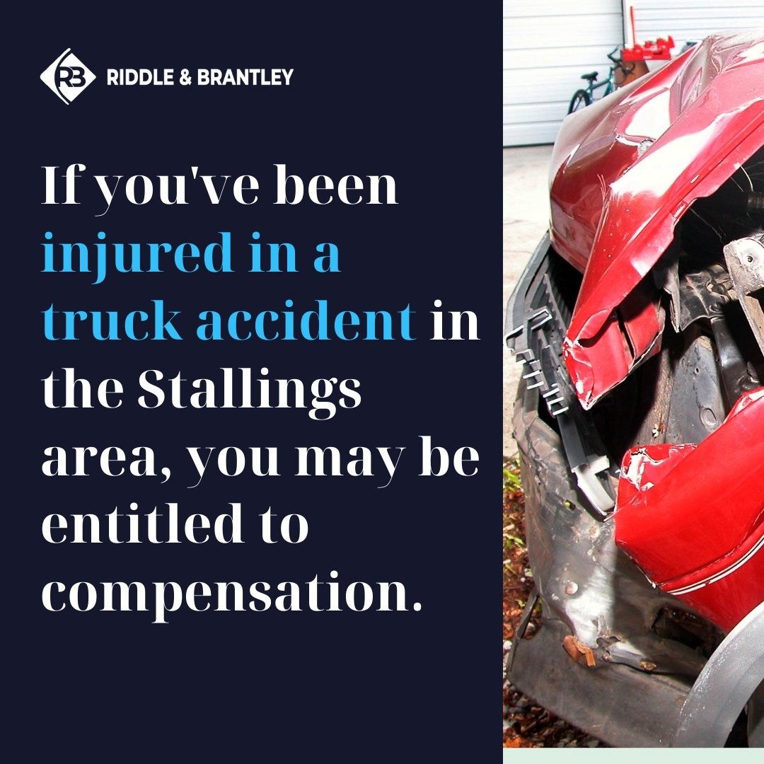 Abogados de Accidentes de Camiones Sirviendo Stallings NC - Riddle &amp; Brantley