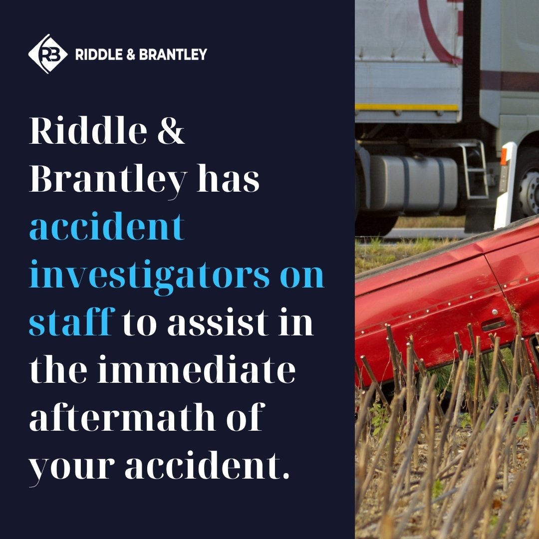 Investigadores de Accidentes de Coche en Riddle &amp; Brantley - Sirviendo Lewisville NC