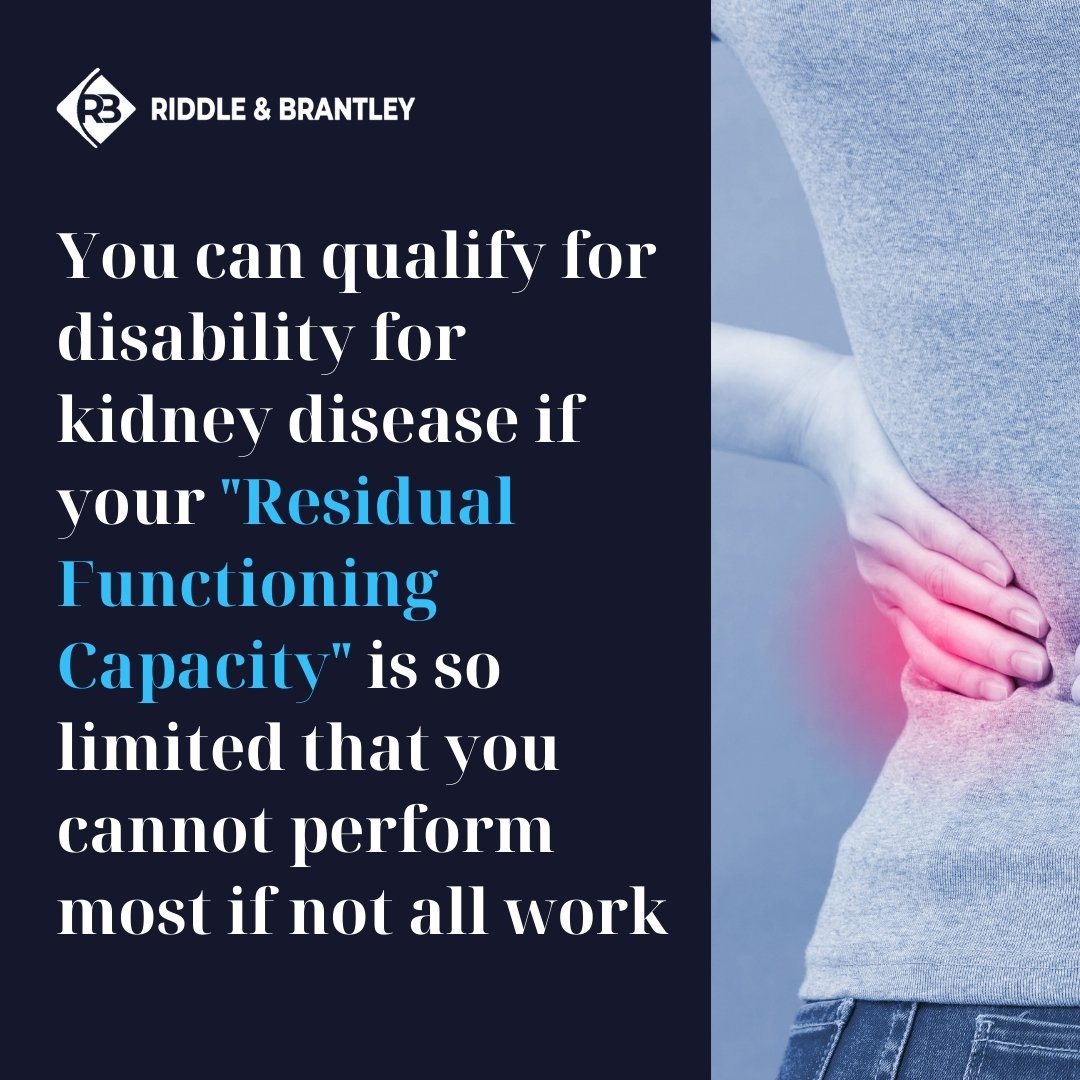 Disability for CKD - Riddle & Brantley Disability Lawyers in North Carolina