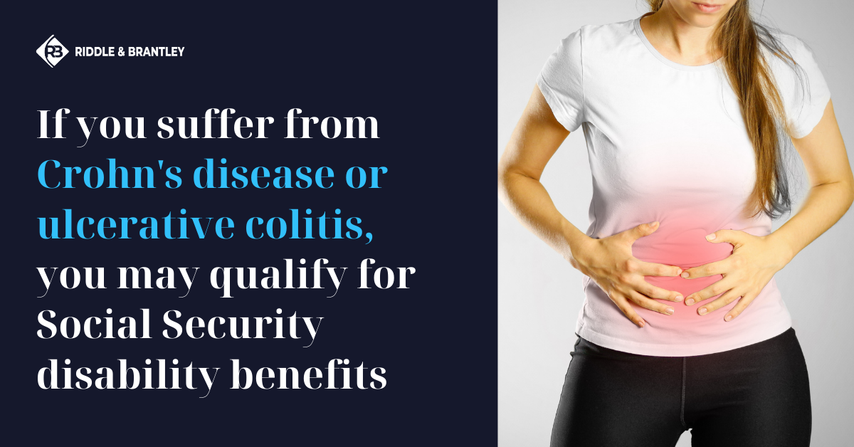 Disability for Crohn's Disease or Colitis - Riddle & Brantley Disability Lawyers