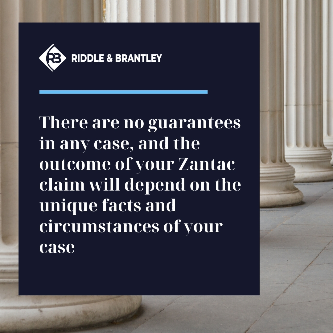 How Much Compensation Can I Expect in a Zantac Lawsuit - Riddle & Brantley