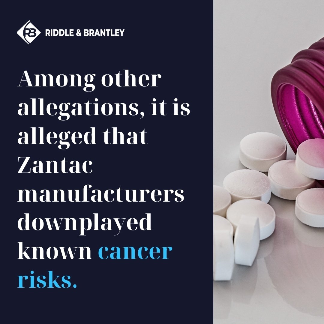 Zantac Racketeering Lawsuits - Riddle & Brantley Zantac Lawyers