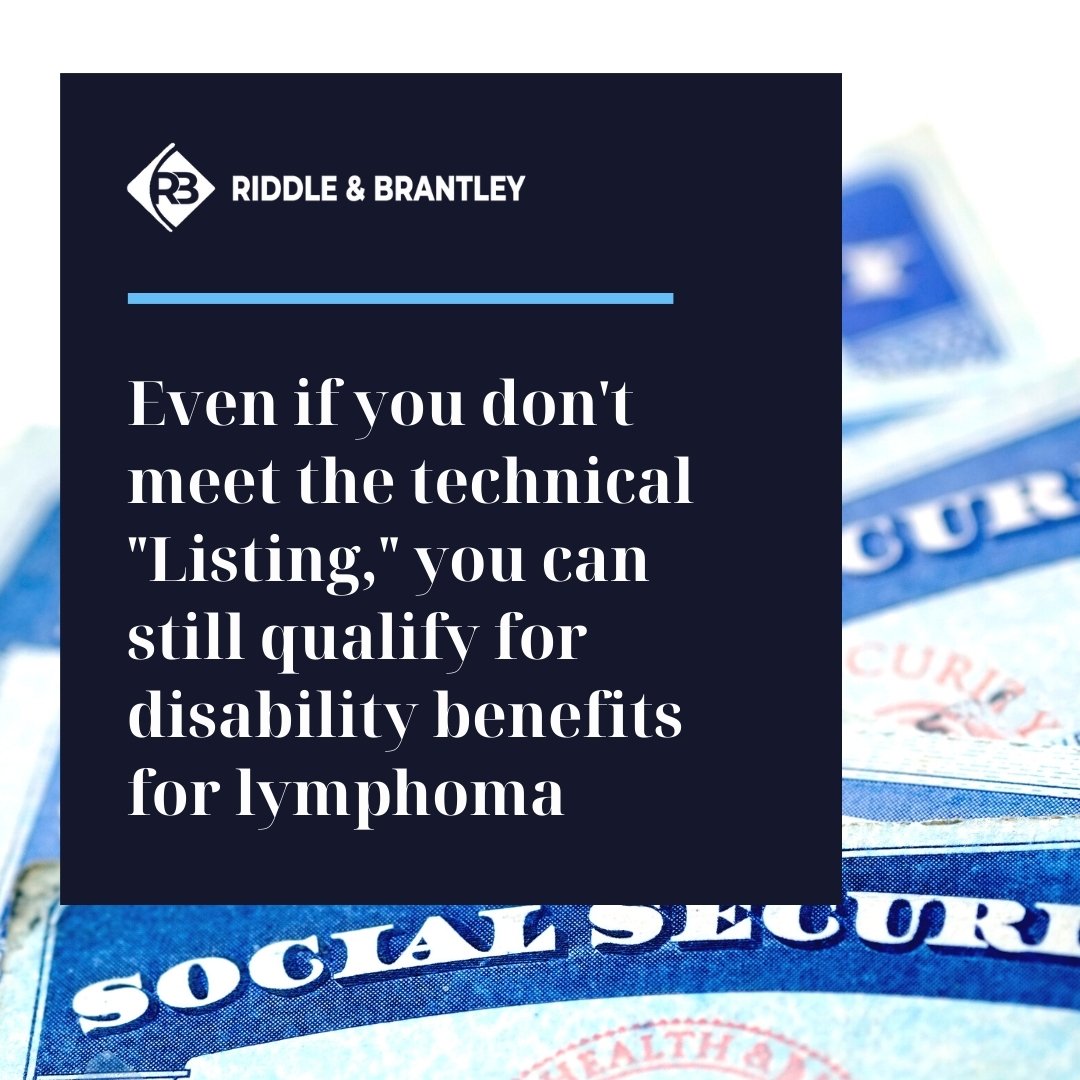 Disability Listing for Lymphoma - Riddle & Brantley